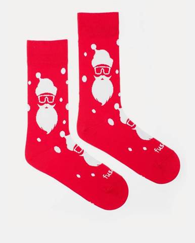 Červené vzorované ponožky  Hipstamráz