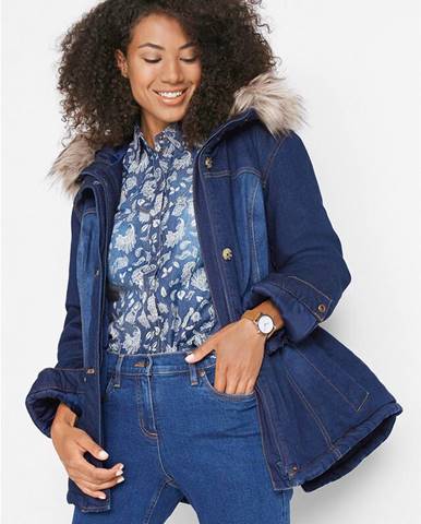 Džínsová bunda, udržateľná, z recyklovaného polyesteru, vatovaná