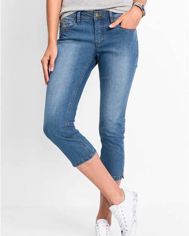 Komfort-strečové džínsy capri
