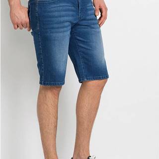 Strečové džínsové bermudy Slim Fit