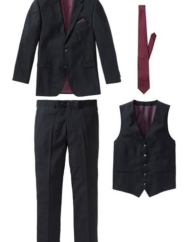 4-dielny Oblek: sako, nohavice, vesta, kravata